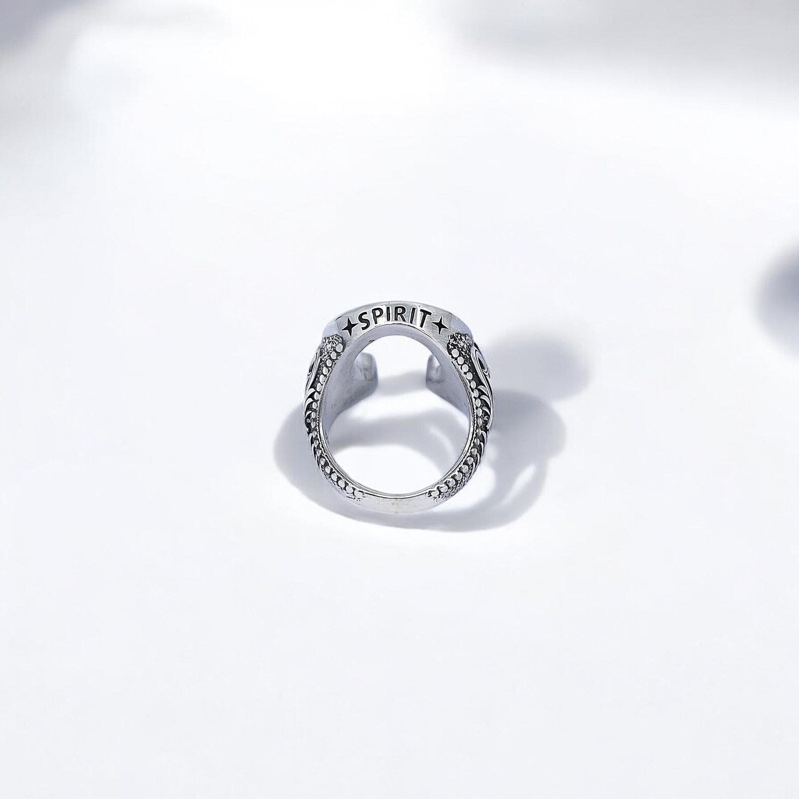 Made for those who seek more than just decoration, this silver horseshoe ring is a tribute to craftsmanship and powerful symbolism. Handcrafted from premium sterling silver, the design centers on a prominent horseshoe — representing luck, courage, and masculine energy. With its hefty weight and bold styling, this ring is suited for everyday wear or meaningful occasions, offering the wearer a constant reminder of resilience, intention, and personal power.