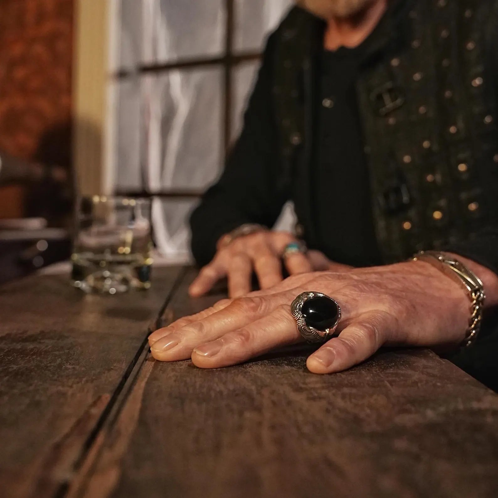 A luxury gothic mens ring designed with a dramatic eagle design and an intense black onyx stone, combining medieval inspiration with modern craftsmanship. Perfect for daily wear or as a meaningful gift on special occasions like Fathers Day or anniversaries.