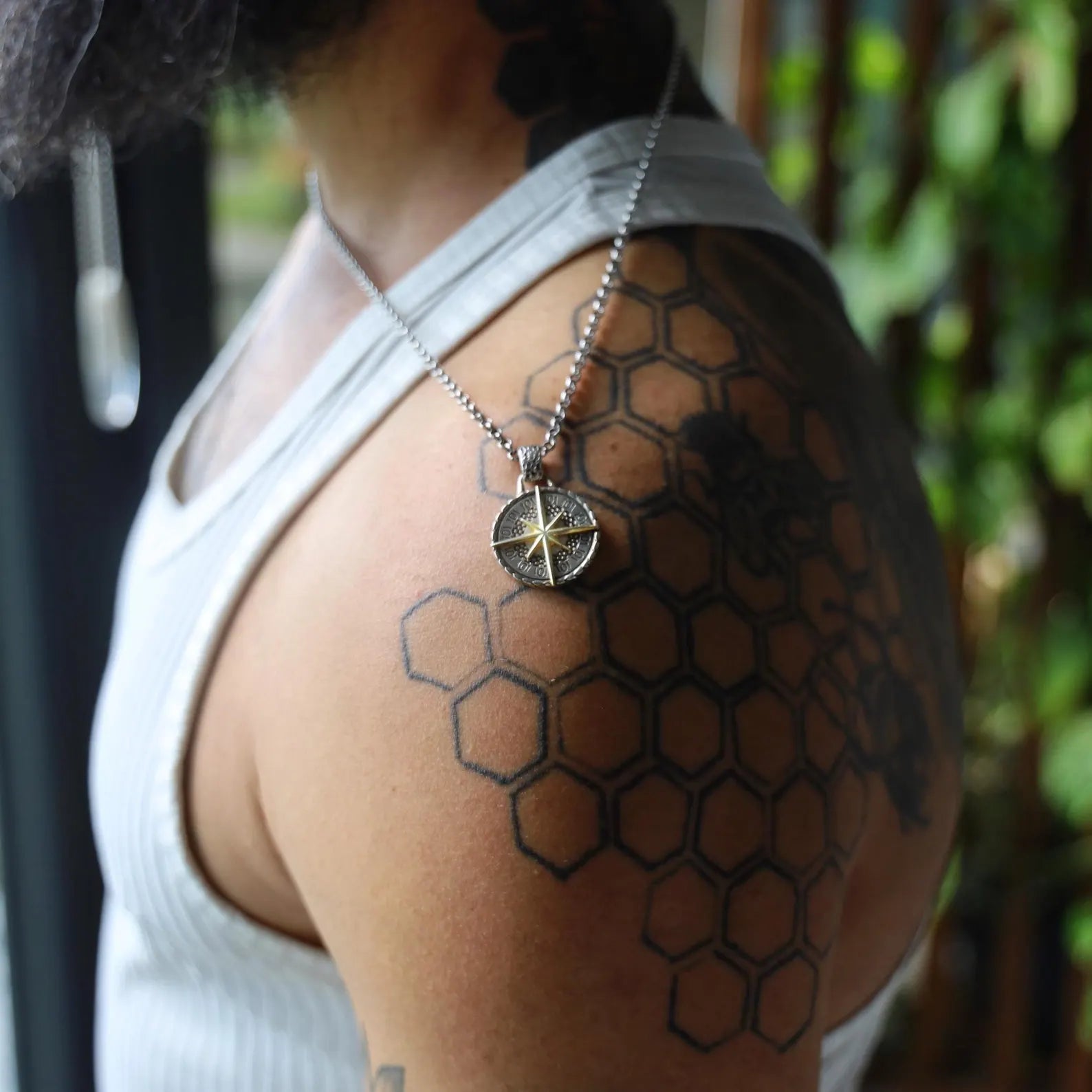 This stunning silver and gold compass pendant is inspired by the ocean’s endless mystery and beauty. Designed with care and precision, it offers a meaningful way to express a love for nautical style and personal journey. Ideal for anyone seeking unique, sea-inspired jewelry with depth and purpose.