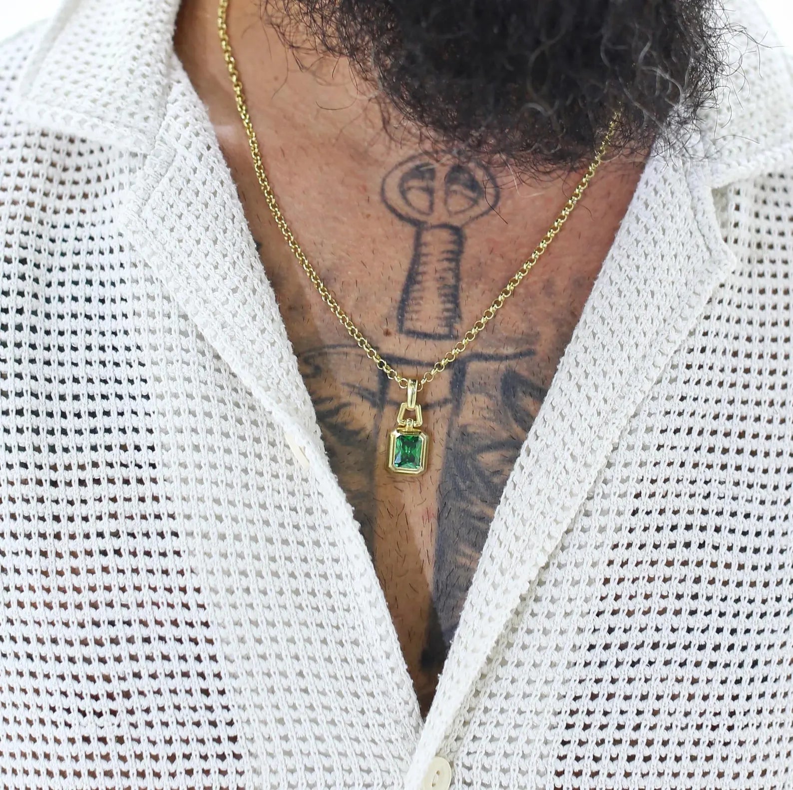 Personalized gold-plated emerald necklace with custom engraving option on the back. Add initials, a meaningful date, or a special message to turn this handcrafted pendant into a one-of-a-kind keepsake. A beautiful way to express love or celebrate a life milestone. Great for Etsy shoppers looking for custom jewelry gifts with emotional value.