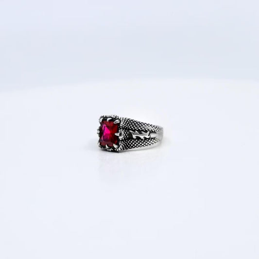 Enhance your elegant style with this stunning minimalist emerald cut ruby stone sterling silver ring. Handcrafted with precision, this unisex claw setting ring captures modern sophistication and timeless charm, making it the perfect accessory for daily wear and special occasions. Ideal for those who appreciate minimalist jewelry that combines refined luxury with a pop of color.