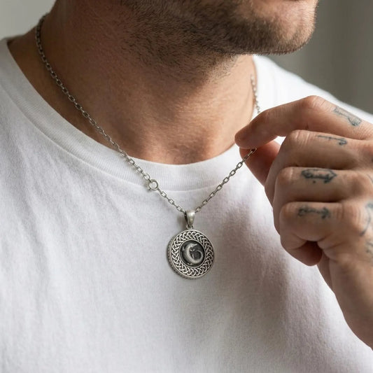 Crocodile Medallion Necklace