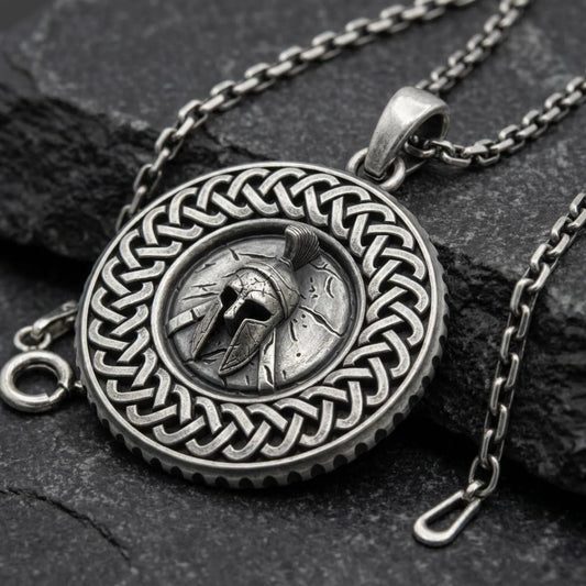 Spartacus Medallion Shield Necklace