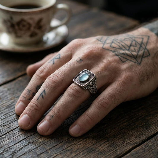 Vintage Style Aquamarine Ring