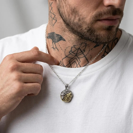 Yin Yang Wolf Necklace