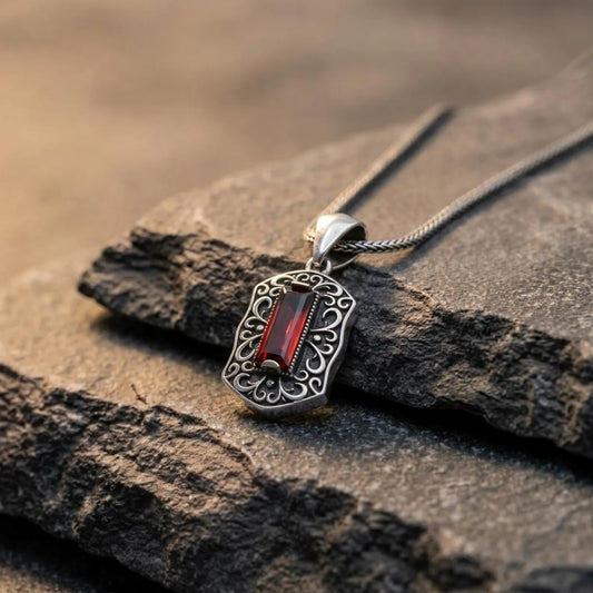 Victorian Red Garnet Necklace