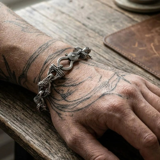 Men’s Heavy Viking Chain Bracelet