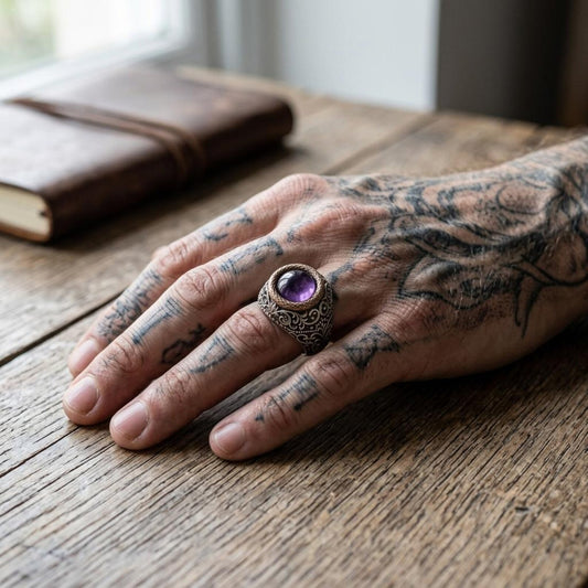 Men’s Victorian Amethyst Signet Ring