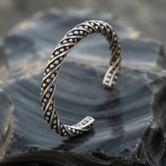 Men’s Twisted Silver Cuff