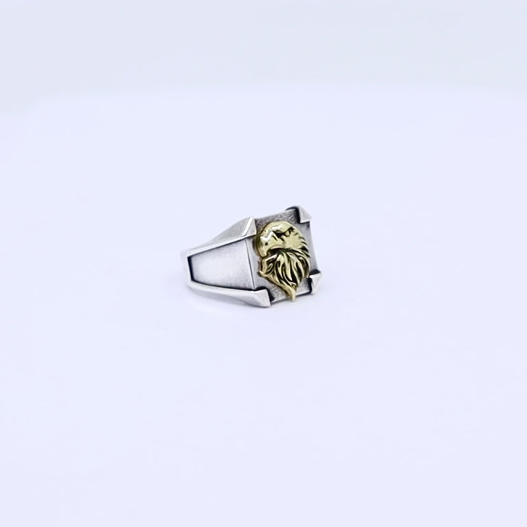 Elegant men’s pinky ring crafted from solid 925 sterling silver, with a classic signet shape and engraved cross detail, representing handcrafted Christian jewelry that blends masculine design with religious symbolism.