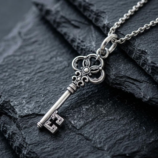 Victorian Gothic Key Necklace