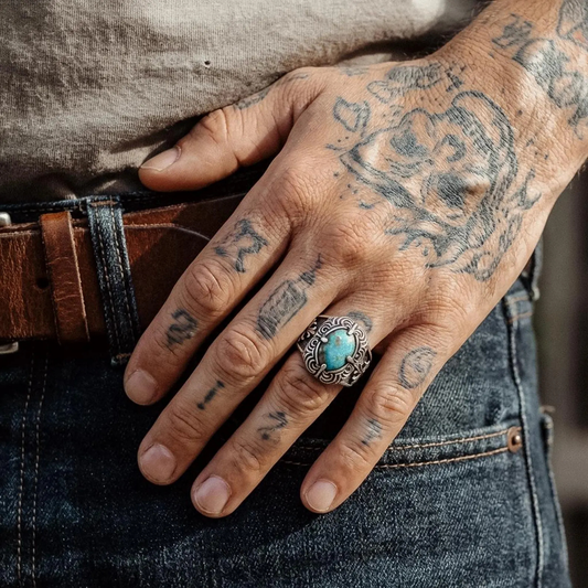Turquoise Ring for Men