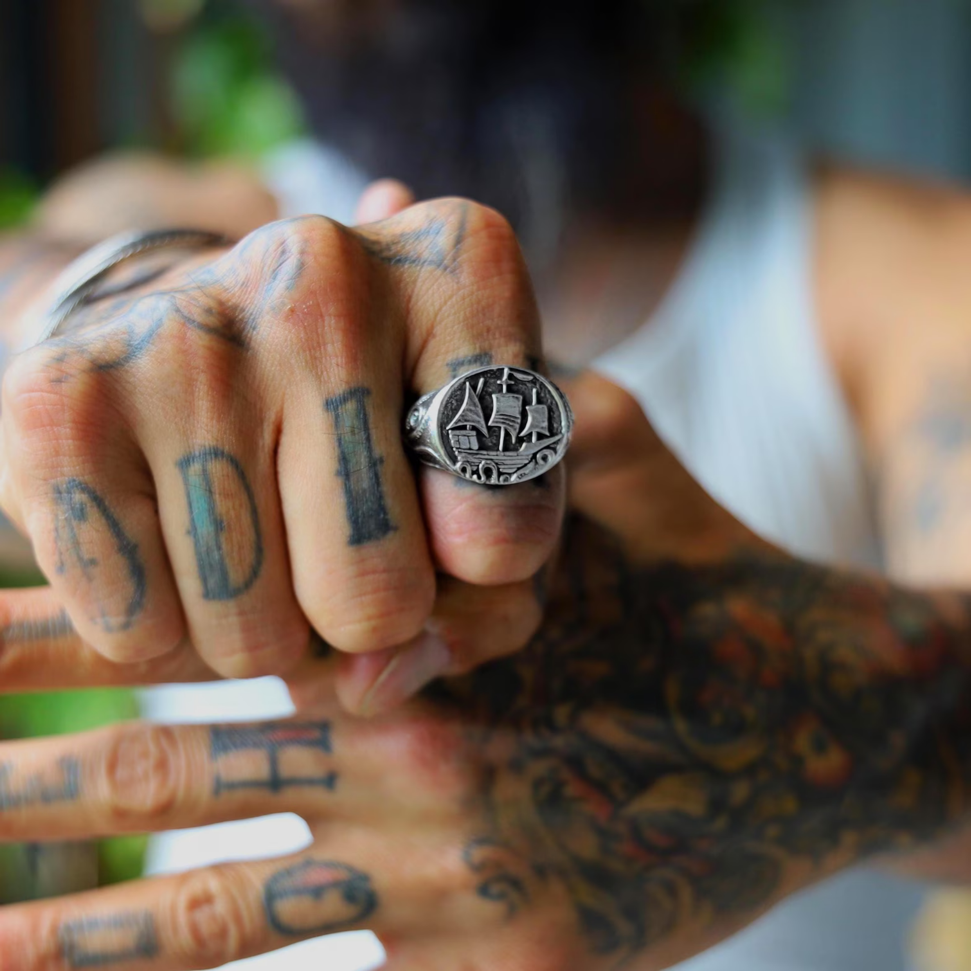 Kraken signet ring sterling silver men nautical jewelry bold masculine ocean themed statement ring
handcrafted sea monster ring unique gift for sailor and traveler