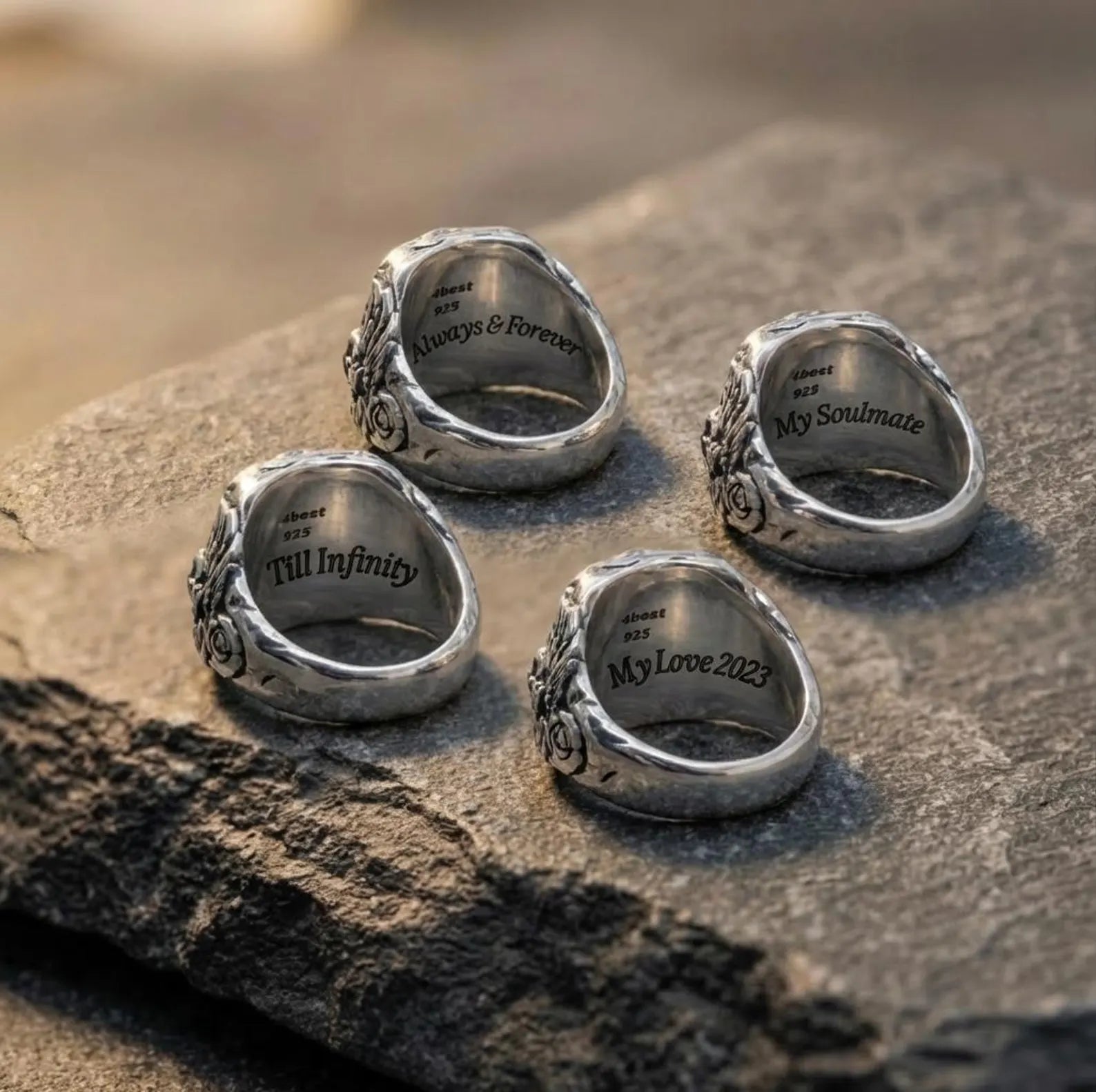 detailed skull symbol ring with labradorite gemstone in 925 sterling silver, unique handmade jewelry for men with a rebellious aesthetic