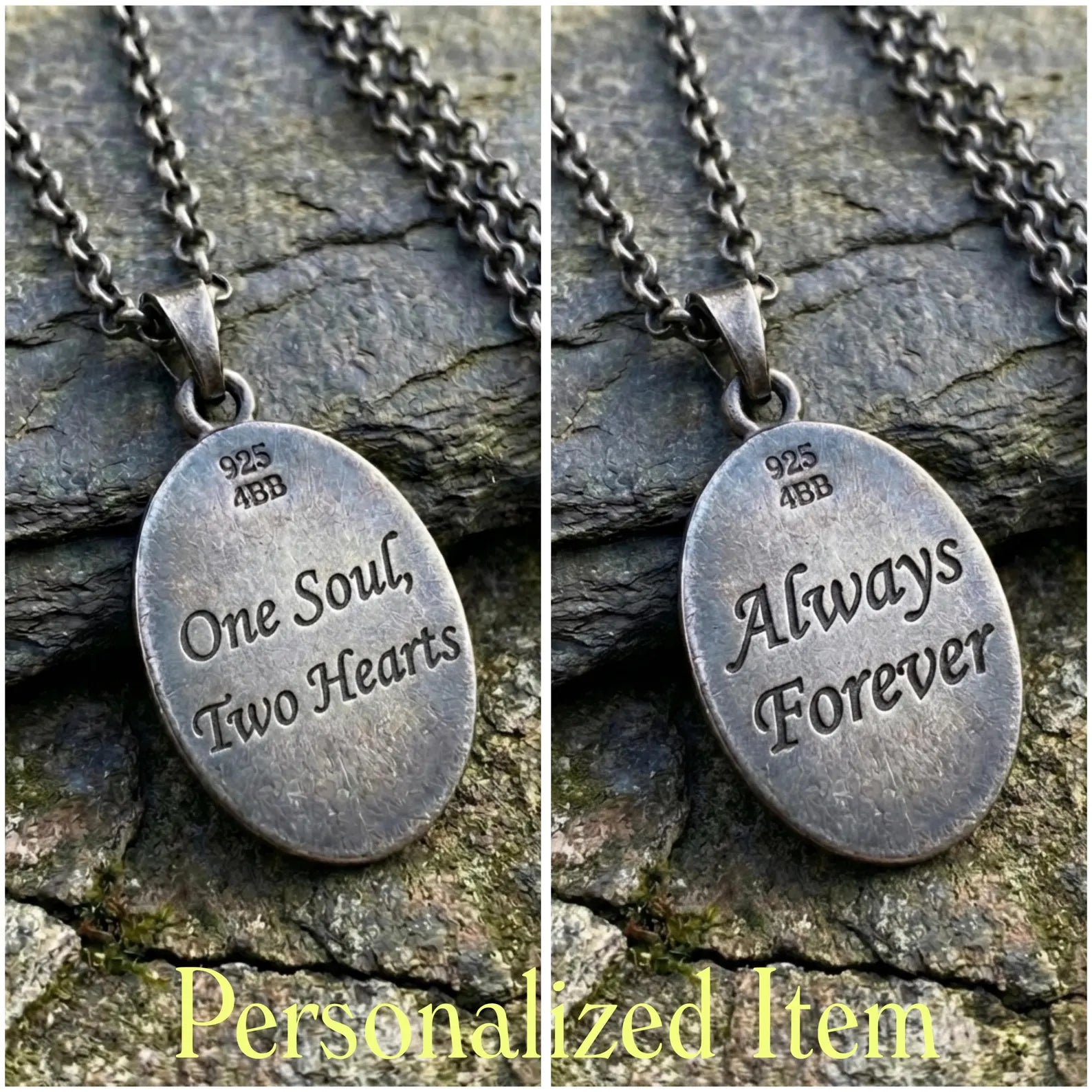 Close view of mythology inspired Zeus necklace, solid 925 silver ancient god jewelry with vintage engraved texture and bold design