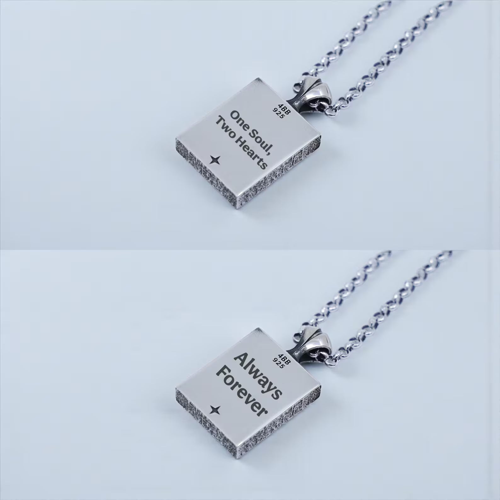 Elegant emerald cut blue topaz necklace for men made from premium 925 sterling silver with a hand-polished oxidized finish. The rectangular gemstone is precisely cut to maximize brilliance and depth. Ideal as a gift for husband, boyfriend, or son, this statement pendant is designed for daily wear, special occasions, or luxury fashion styling.