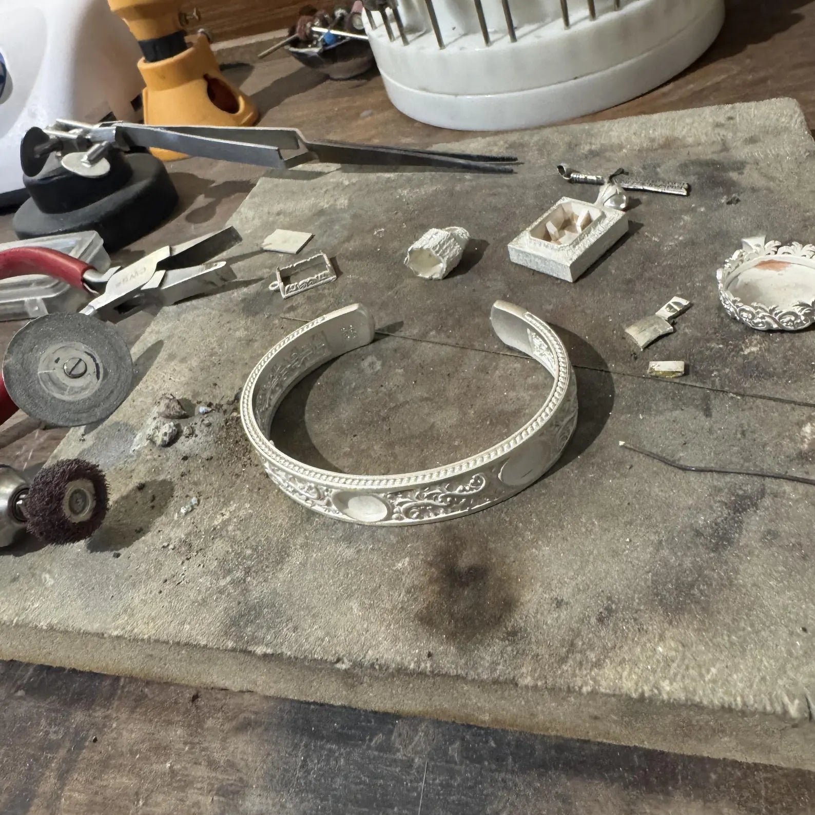 Statement black onyx cuff bracelet designed for men, featuring heavy sterling silver construction, polished stones, engraved detailing, and perfect gifting option for husbands, boyfriends, or sons.