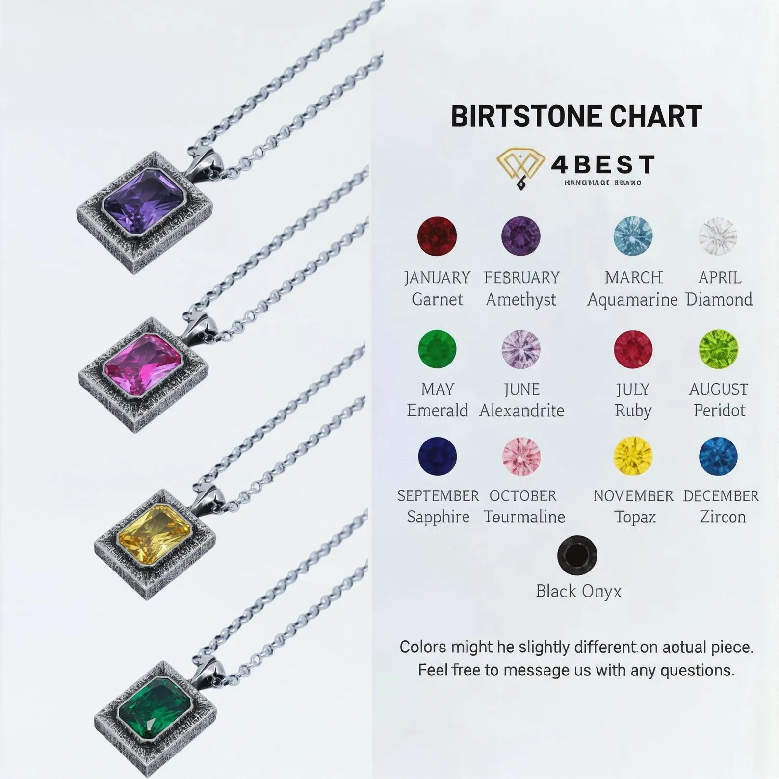 Chunky sterling silver amethyst necklace for men with handcrafted details, highlighting the deep purple gemstone's brilliance and timeless vintage-inspired frame.