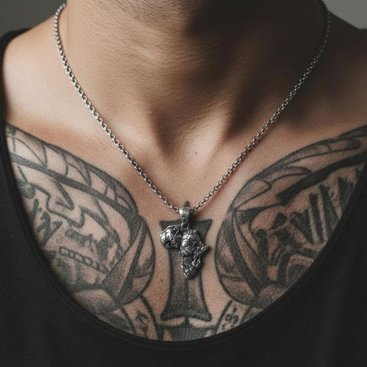 Sterling Silver African Lion Pendant Necklace - Unique Wildlife Jewelry