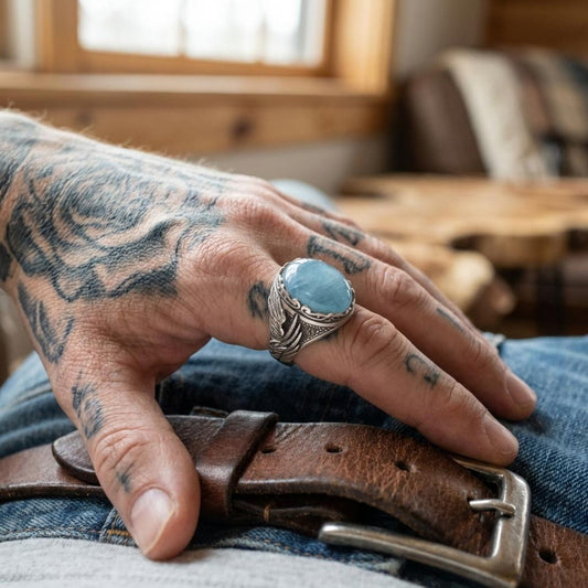 Bold Aquamarine Ring