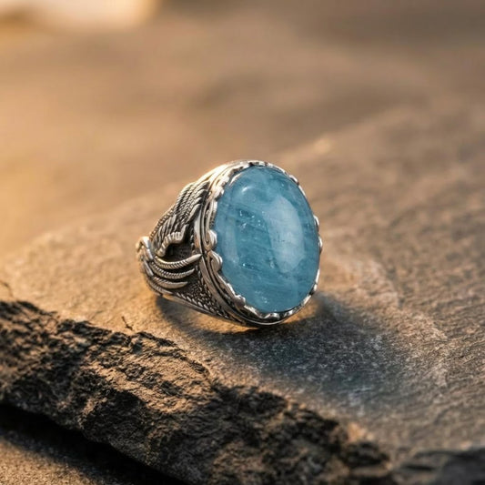Bold Aquamarine Ring