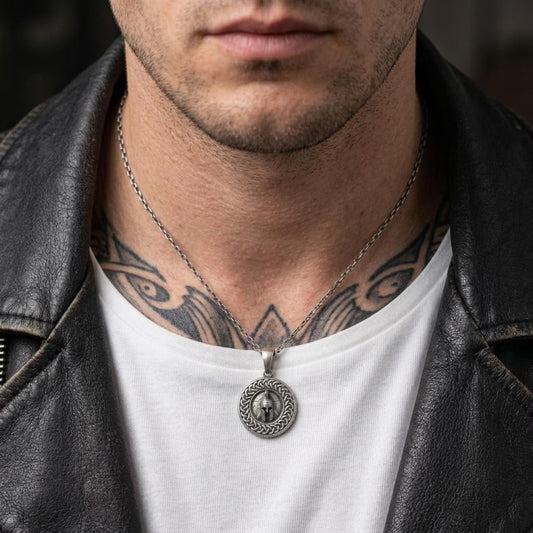 Spartacus Medallion Shield Necklace
