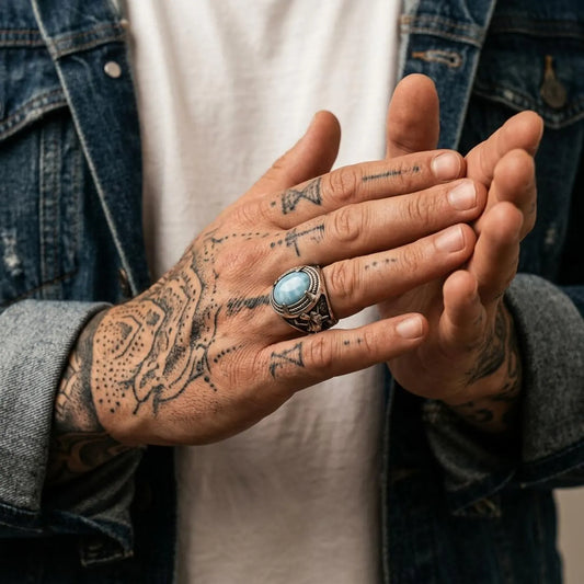 Wolf Aquamarine Ring
