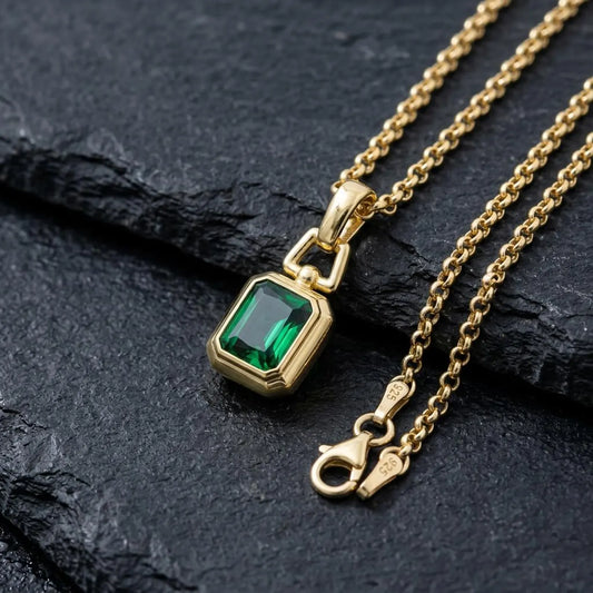 Emerald-Cut Necklace