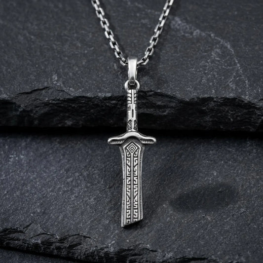 Medieval Sword Pendant Necklace