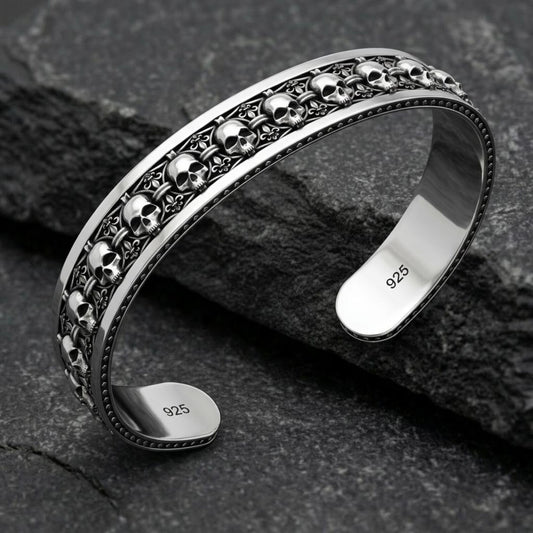 Gothic Skull Cuff Bracelet