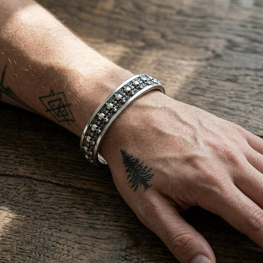 Gothic Skull Cuff Bracelet