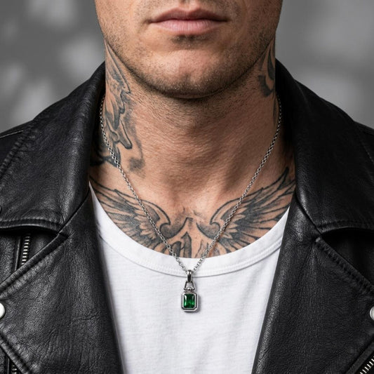 Emerald-Cut Emerald Necklace