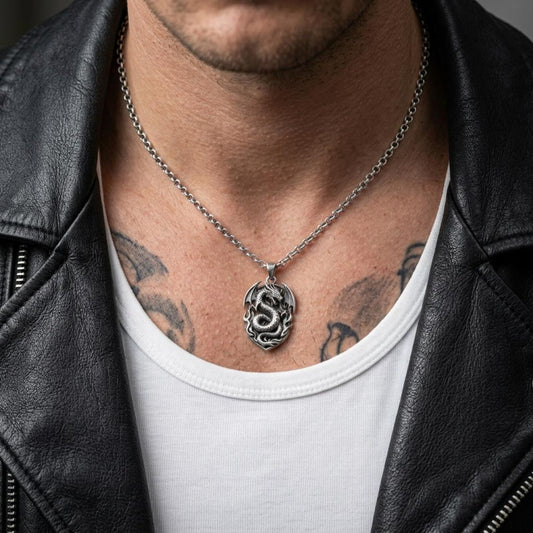 Statement Dragon Fire Wing Necklace