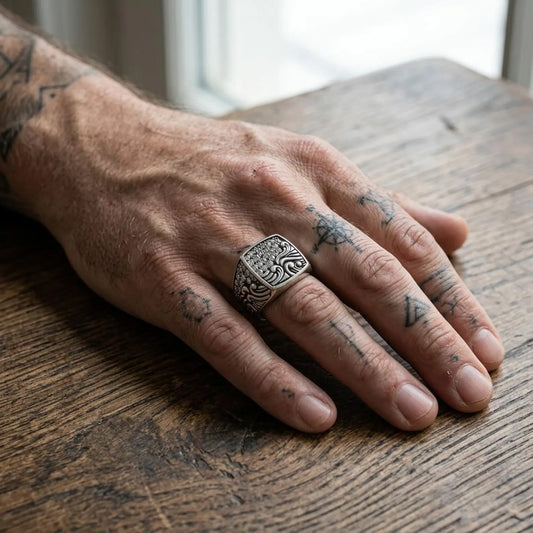 Ocean CZ Diamond Ring for Men