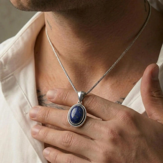Oval Lapis Lazuli Pendant