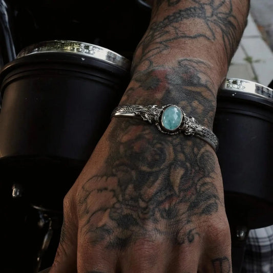 Aquamarine Bracelet Men