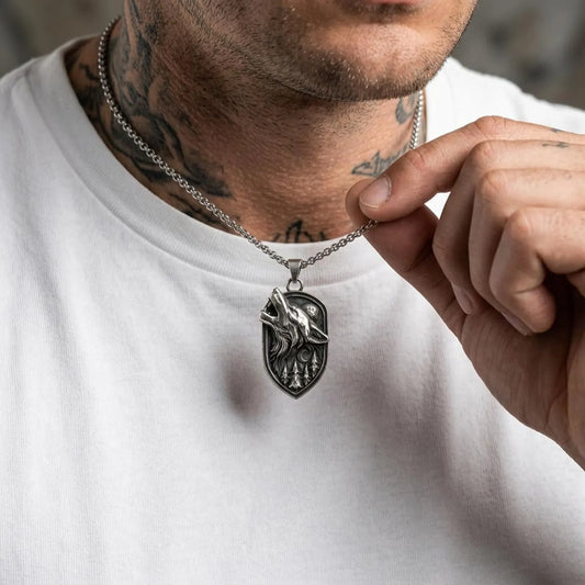 Howling Wolf Necklace