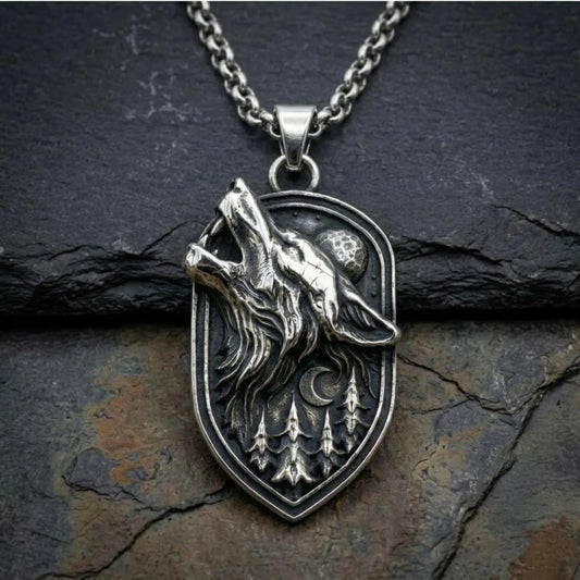 Howling Wolf Necklace