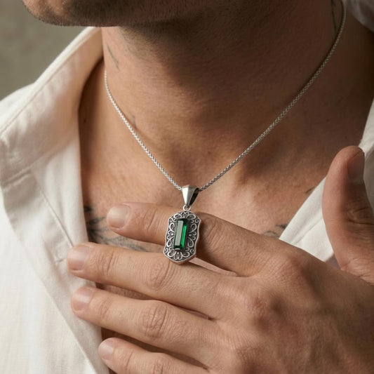 Victorian Emerald  Necklace