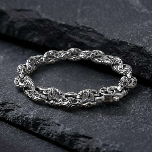 Men's Gothic Maltese Cross Bracelet