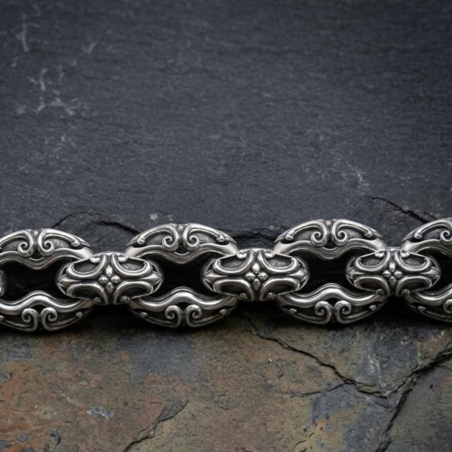 SILVER 950 GOTHIC CHAIN BRACELET 【公式通販】