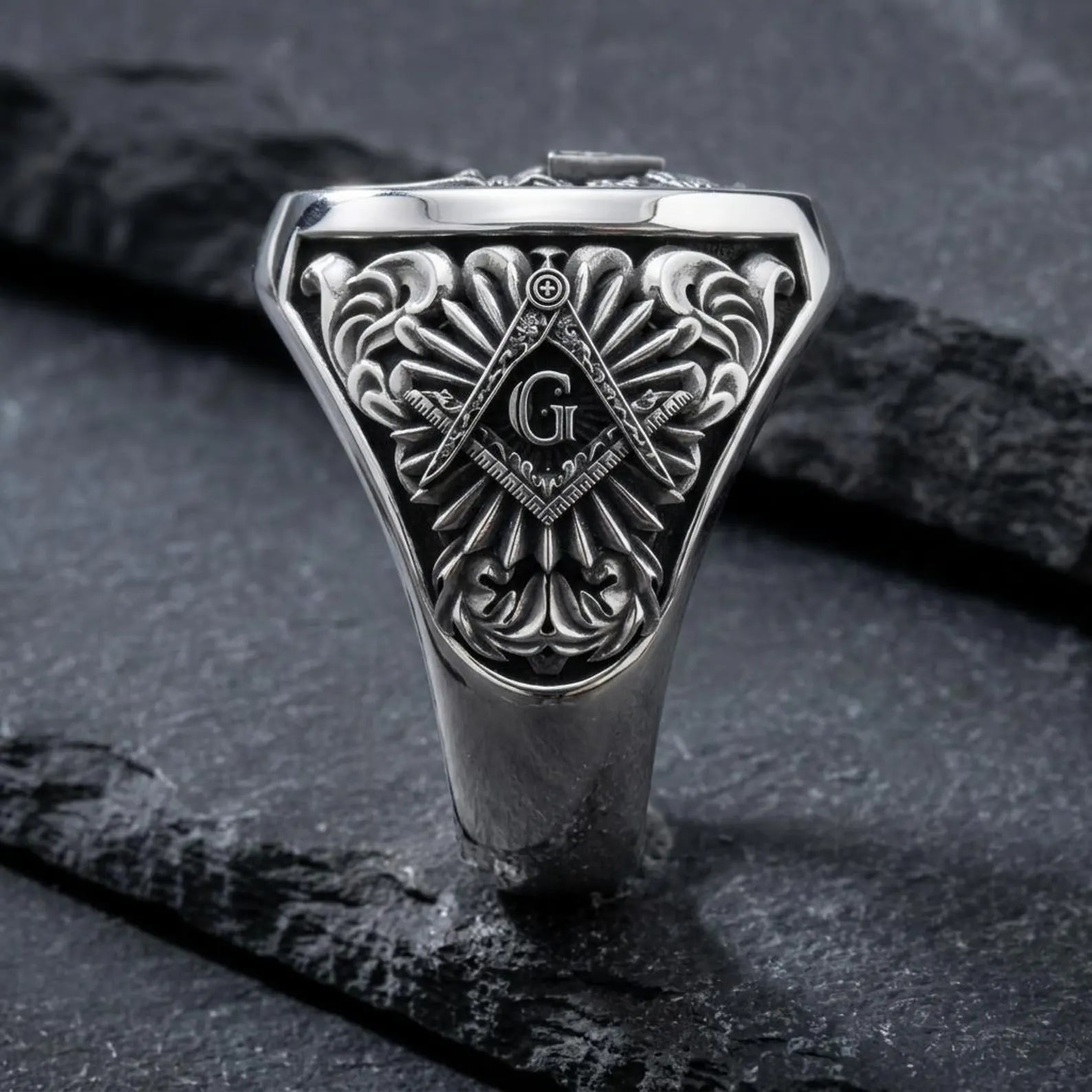 Handmade Imperial Eagle Signet Ring crafted in solid sterling silver, inspired by centuries of heraldic tradition, royal emblems, and timeless craftsmanship.