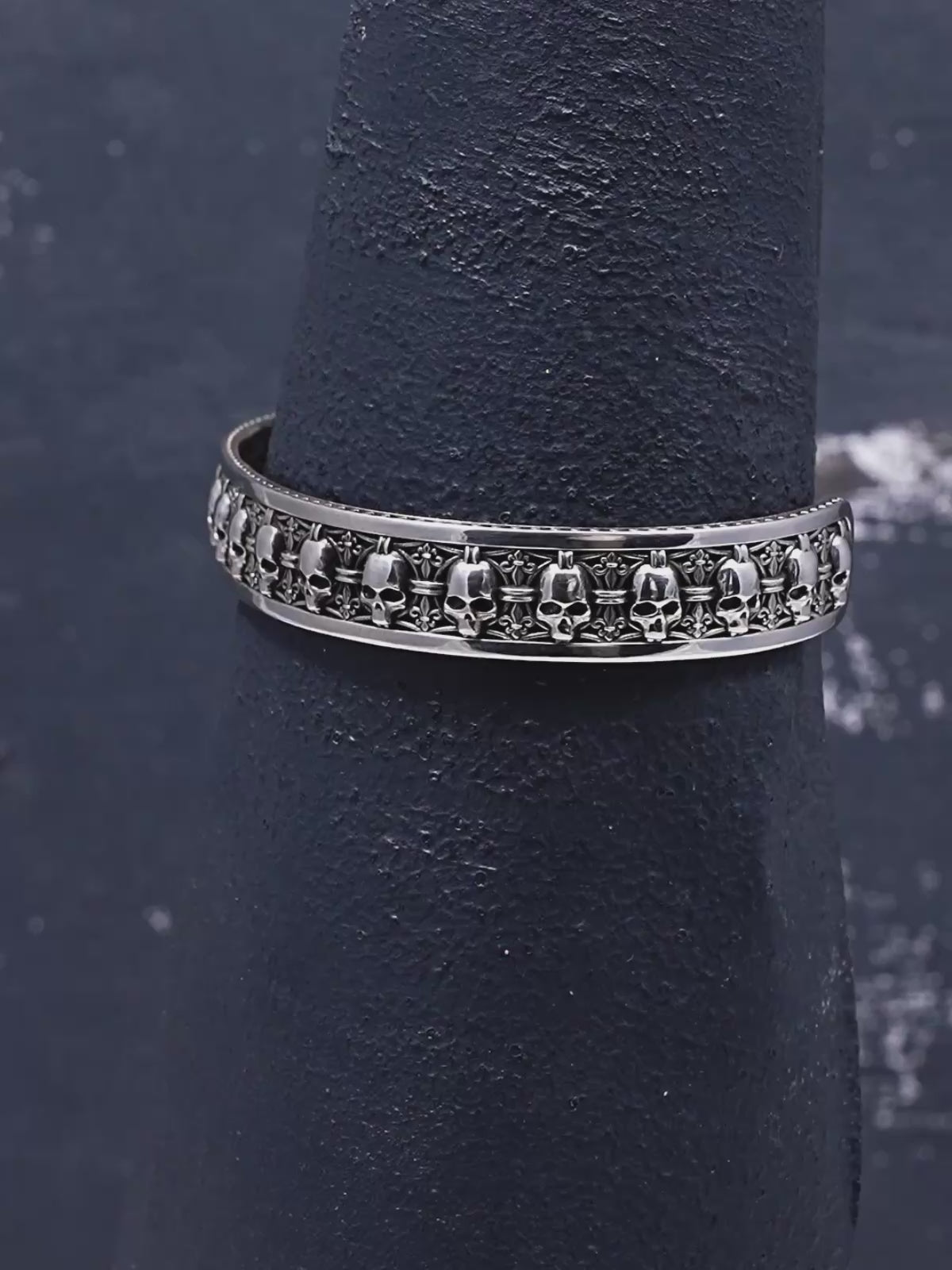Gothic Skull Cuff Bracelet