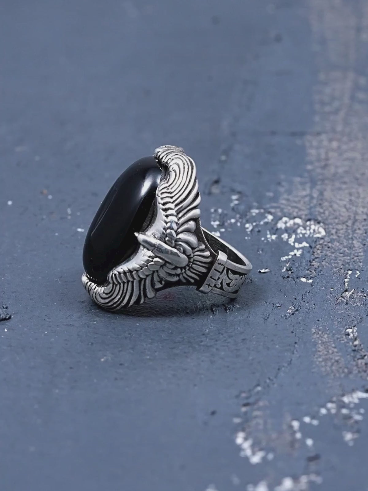 Eagle Onyx Ring