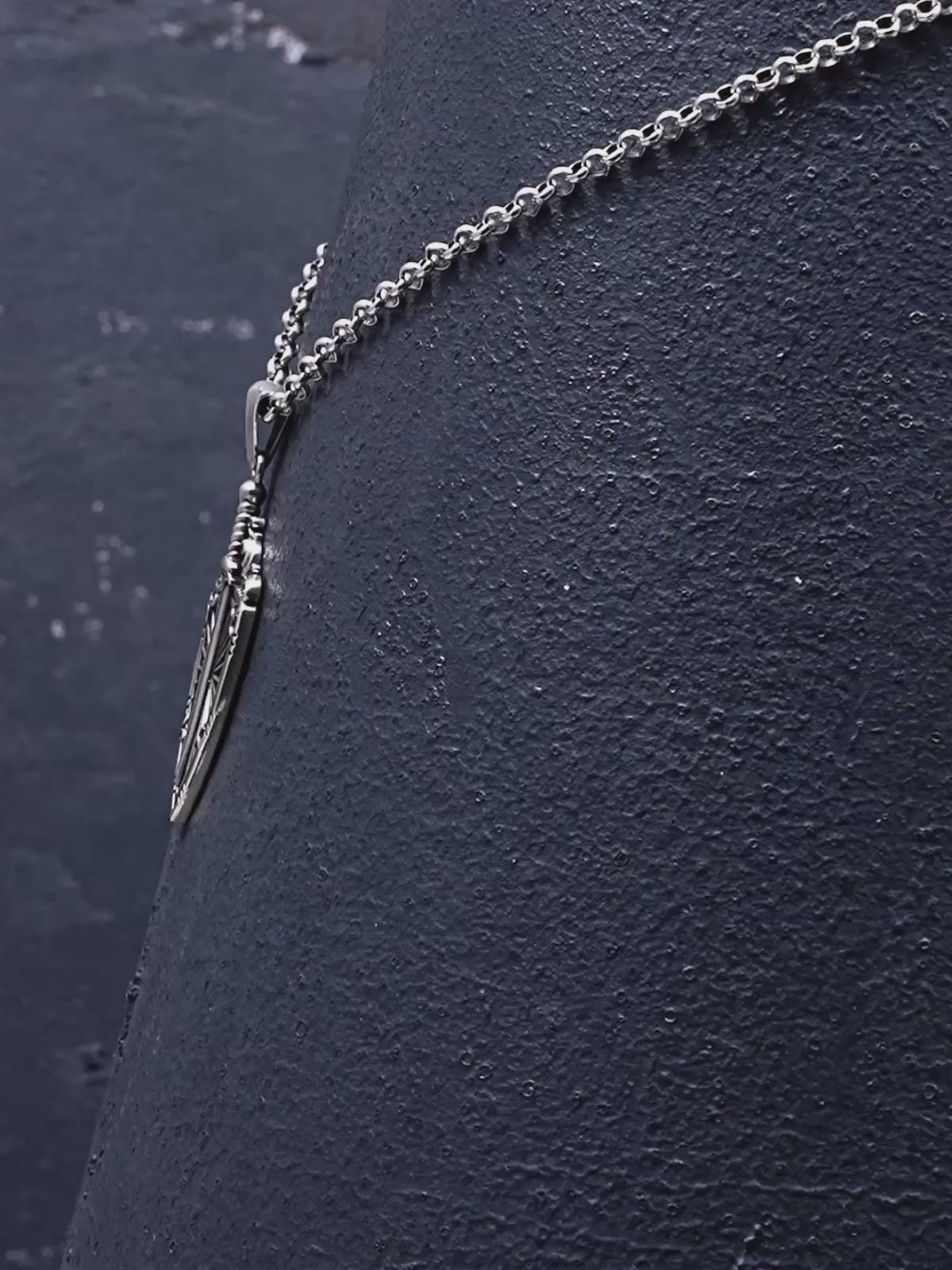 Men's Sword and Shield Necklace